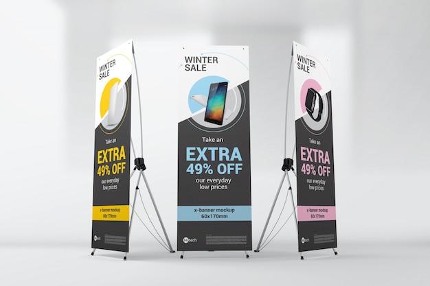 X-banner mockup