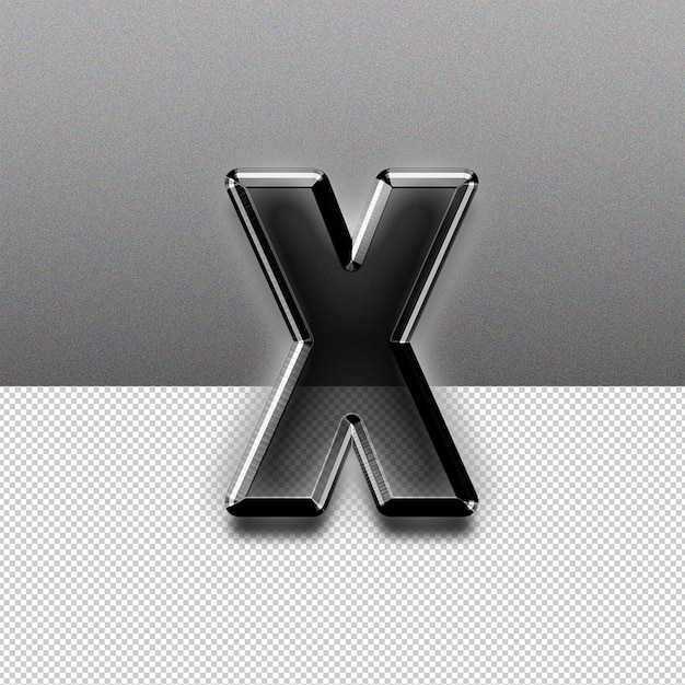 Текстовый эффект X Letter
