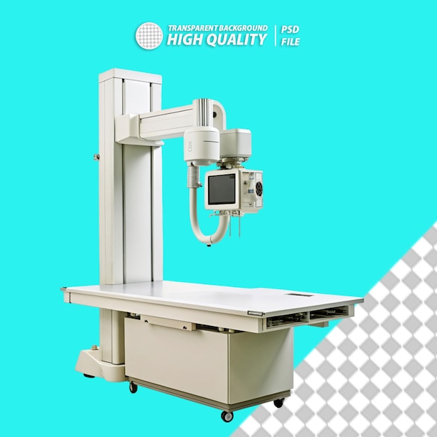 PSD x ray machine on transparent background