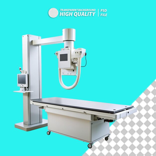 PSD x ray machine on transparent background