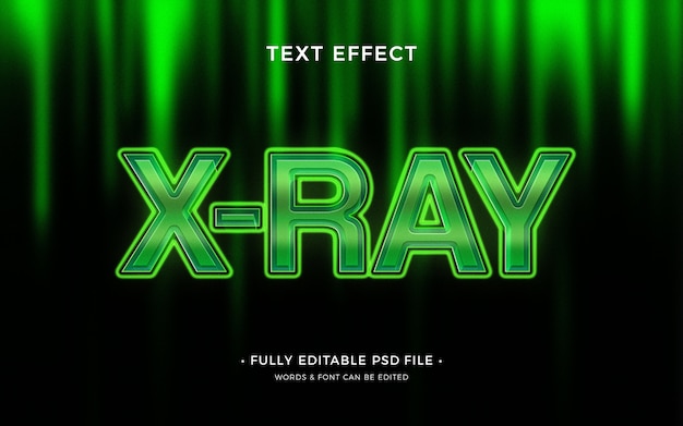 X ray text effect