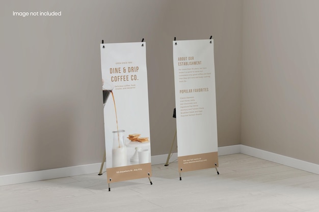 PSD x stand banner mockup