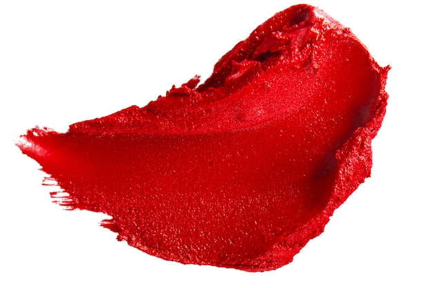 x9Elongated pink gloss smear with soft shine on empty background