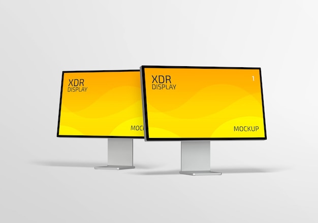 PSD xdr display mockup design geïsoleerd