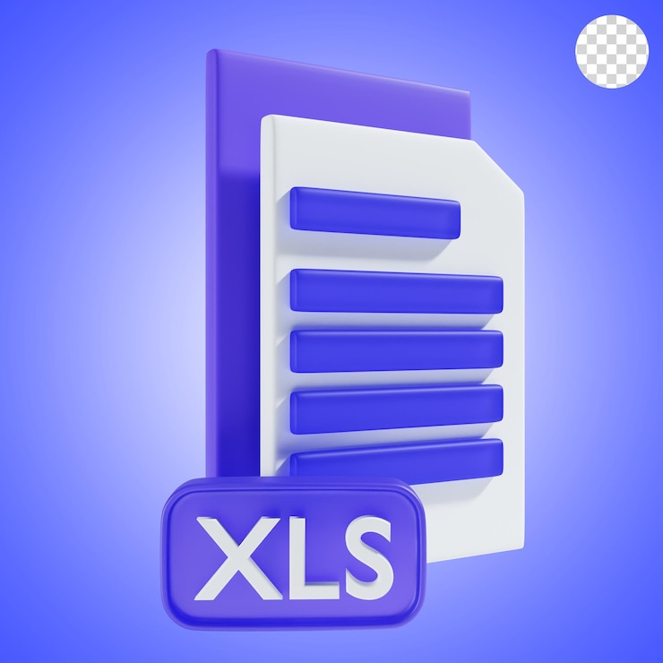 PSD xls file icon