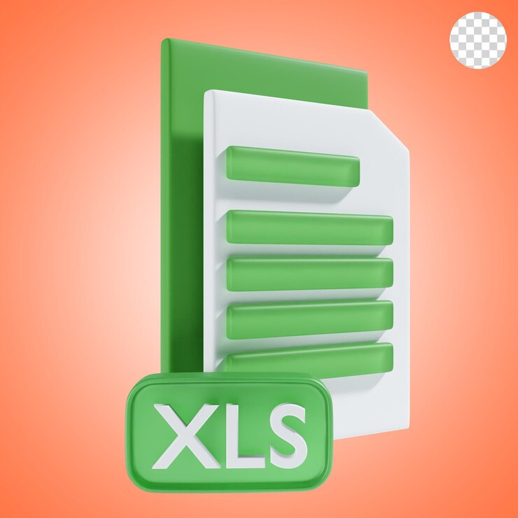 PSD xls file icon