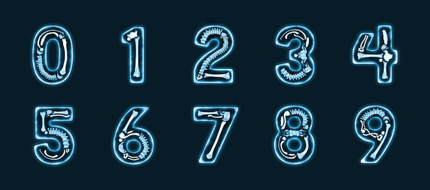 Xray Numbers Psd Types