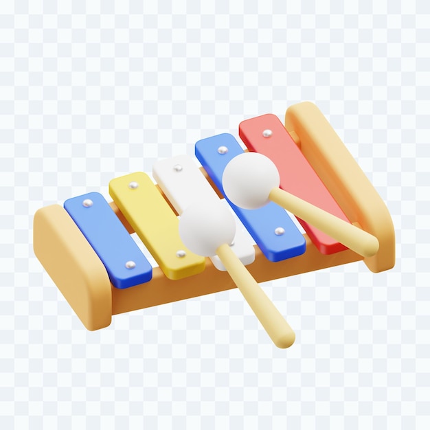 Xylophone 3d Illustration