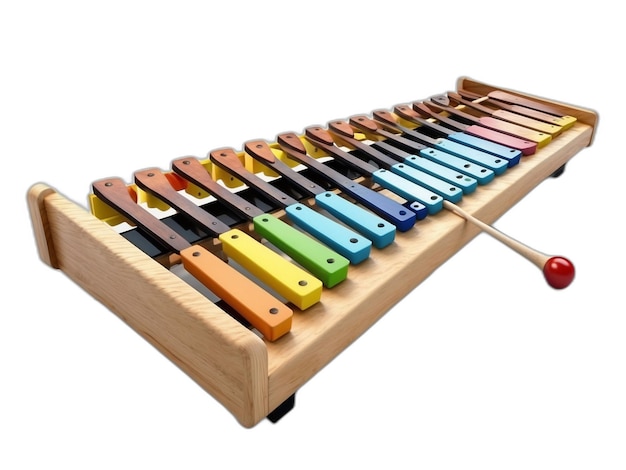 PSD xylophone psd on a white background