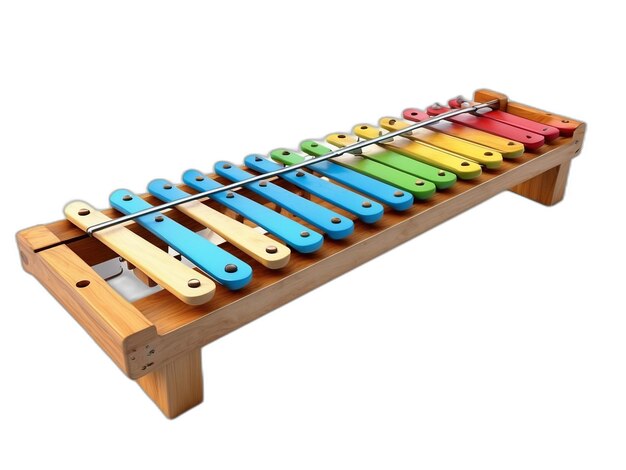 PSD xylophone psd on a white background