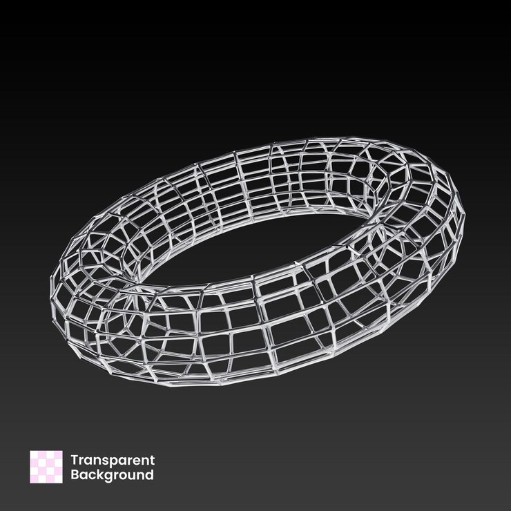 Y2K Chrome Torus draadframe