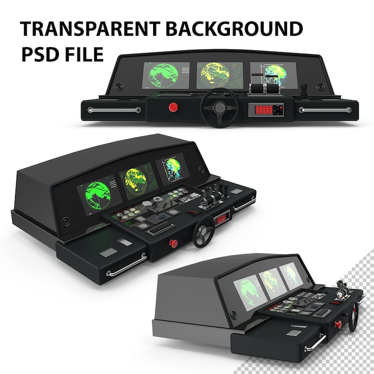 PSD yacht control panel png