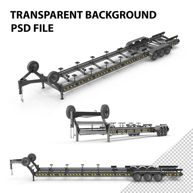 PSD yacht trailer png