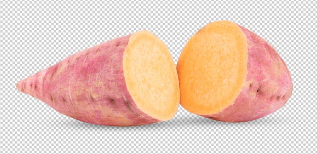 PSD yams potato on alpha layer background