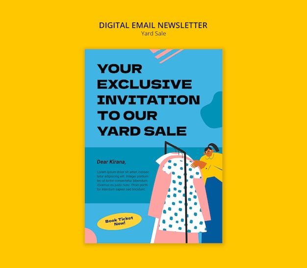 PSD yard sale template design