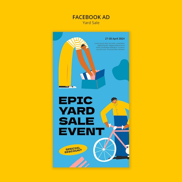 PSD yard sale template design