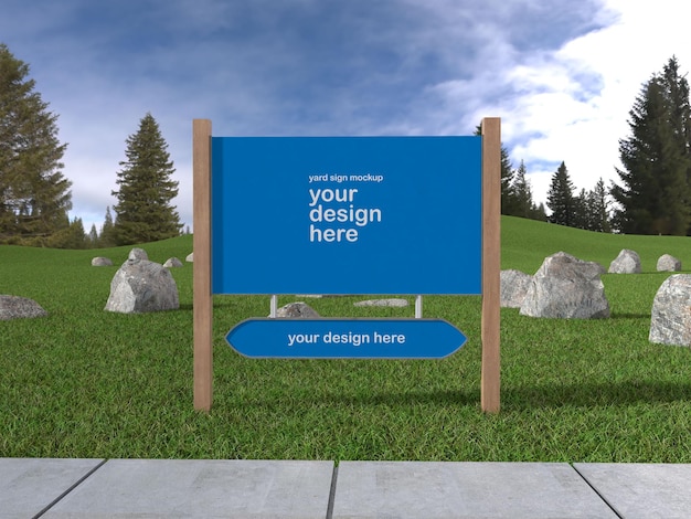 Yard sign mockup