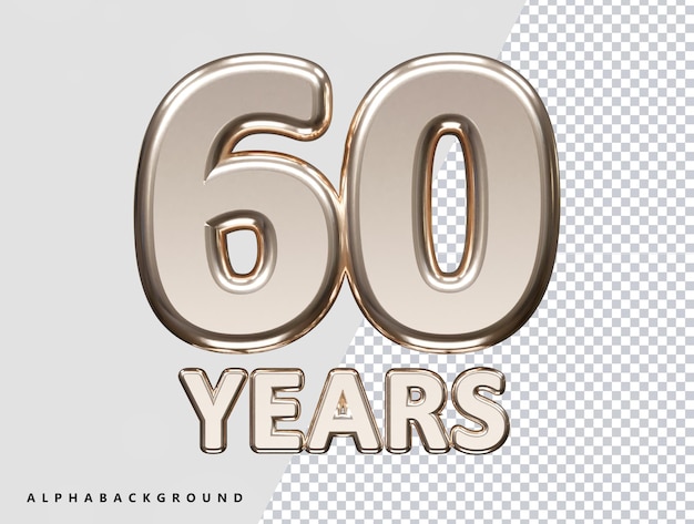 Years celebration anniversary text effect transparent vector element