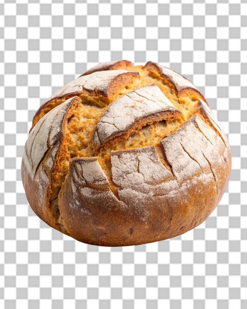 Yeast bread isolated on transparent background