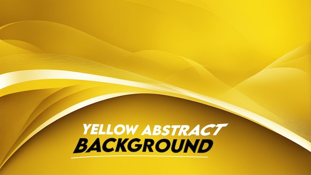 PSD yellow abstract wavy background