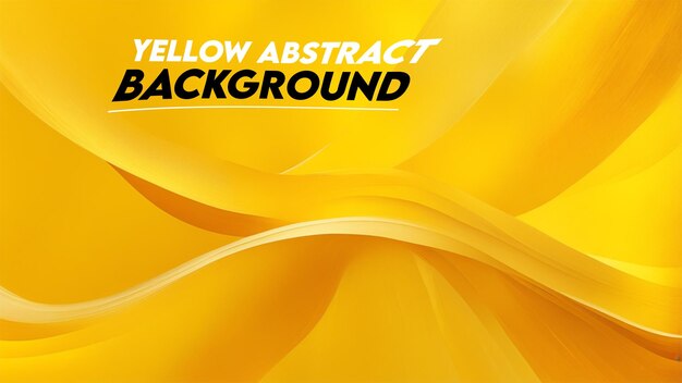 PSD yellow abstract wavy background