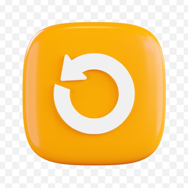 Yellow and orange square with a white arrow on it.