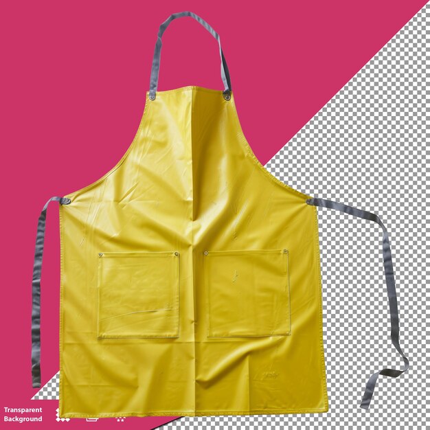 PSD a yellow apron with a yellow apron on it