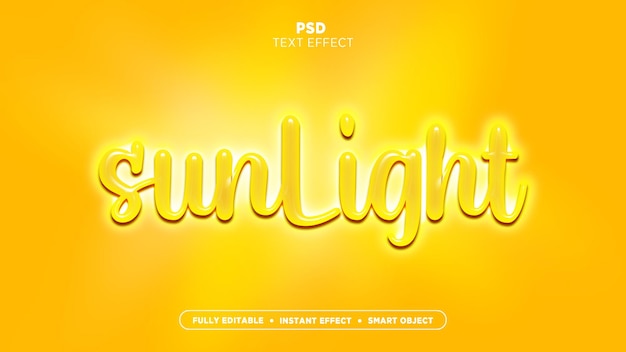 A yellow background with the word sun light on it