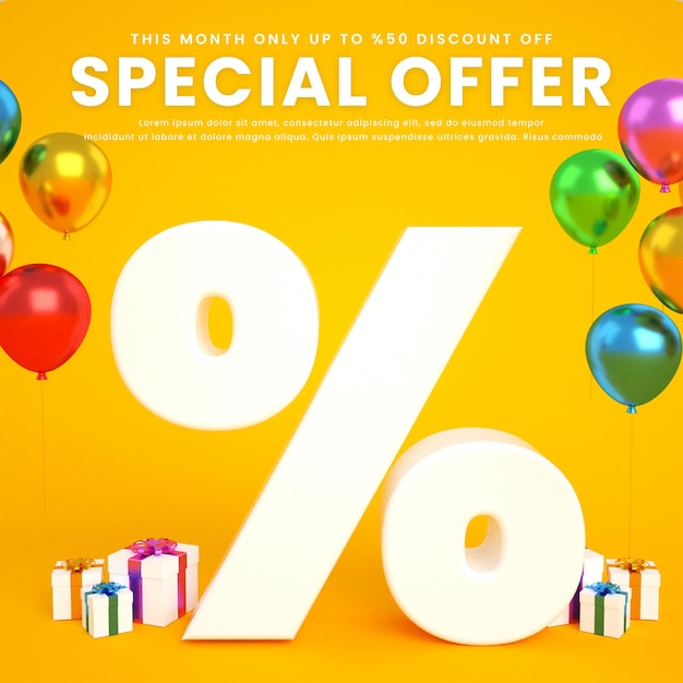 Yellow big flash super mega sale post banner template with special discount promotion offer