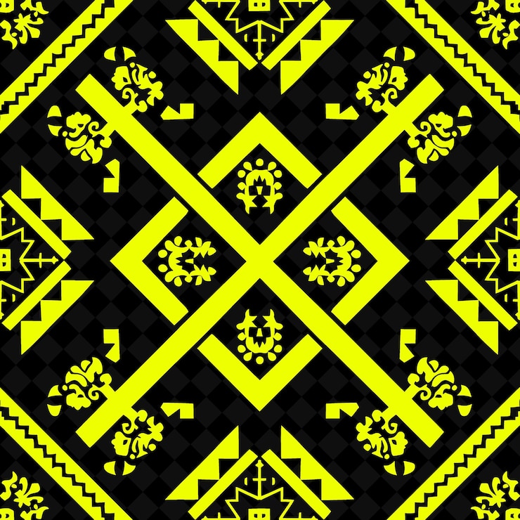 PSD a yellow and black background with a pattern that says quot music quot