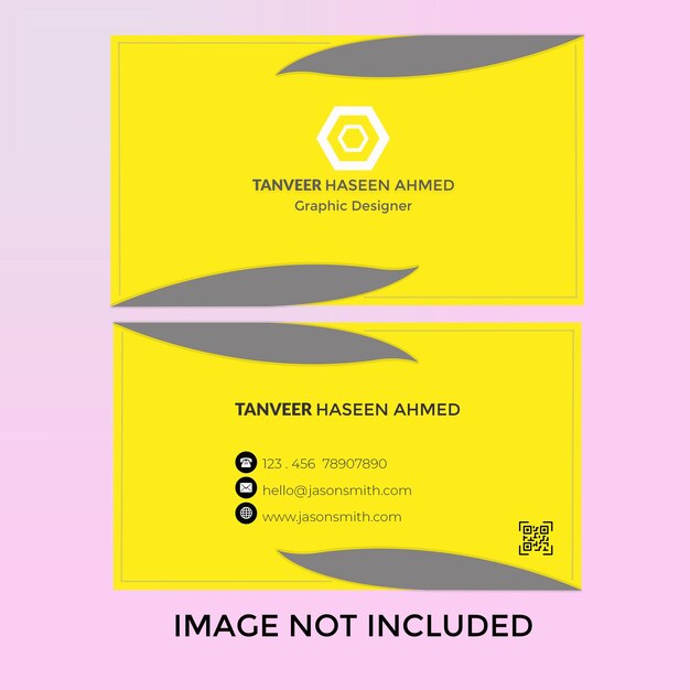 PSD a yellow business card for tanning shaving