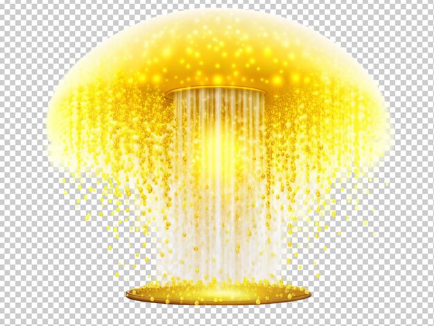 Yellow color shower