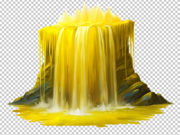 PSD yellow color shower