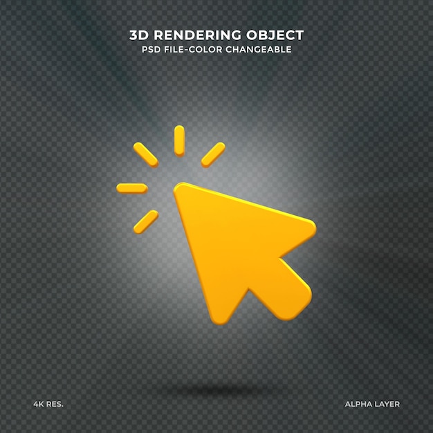yellow computer monitor and cursor icon on computer notebook with empty screen sign