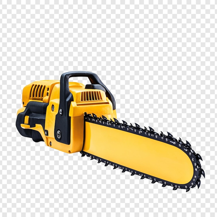 PSD yellow electric chain saw