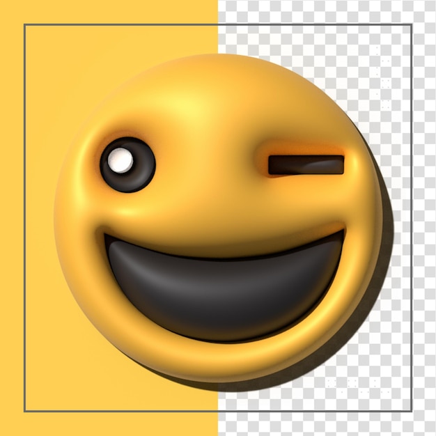 PSD emoji giallo amore emoticon volti con espressioni facciali icone emoji stilizzate 3d