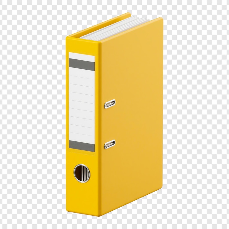 PSD yellow file folder