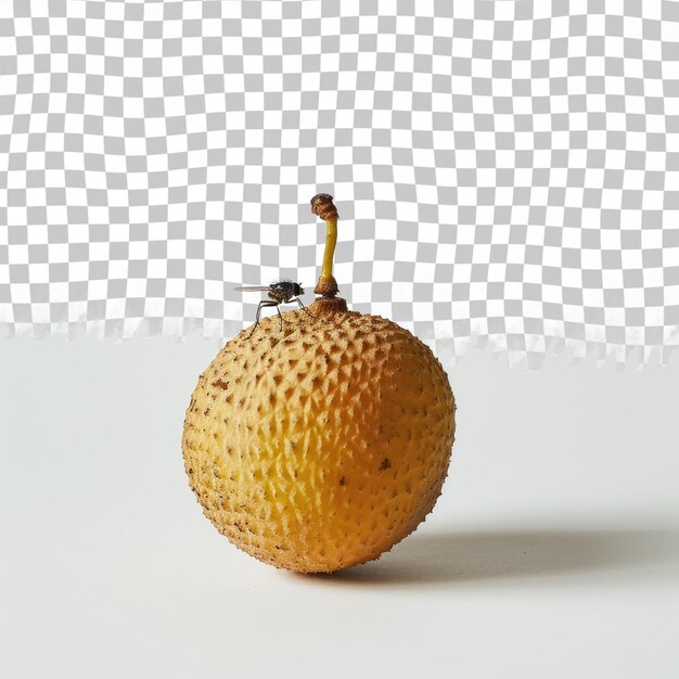 PSD a yellow fruit that is on a white background