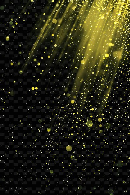 PSD yellow glitter on a black background