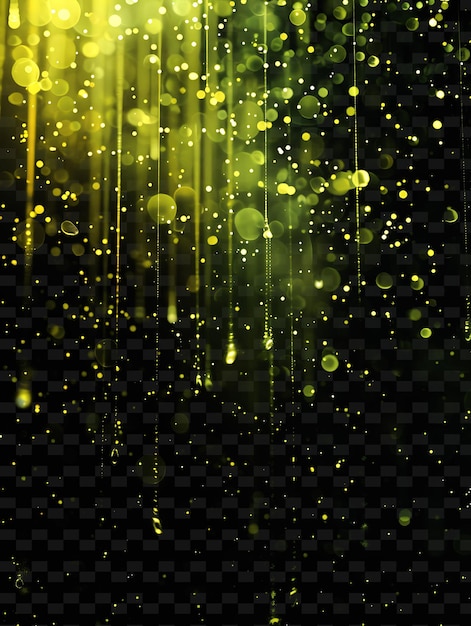 Yellow glitter on a black background