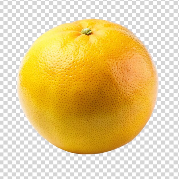 PSD Желтый грейпфрут, выделенный на прозрачном фоне