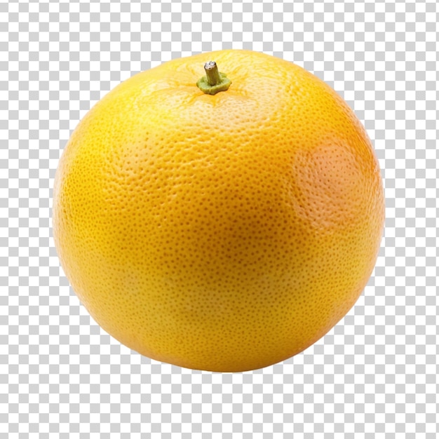 PSD yellow grapefruit isolated on transparent background