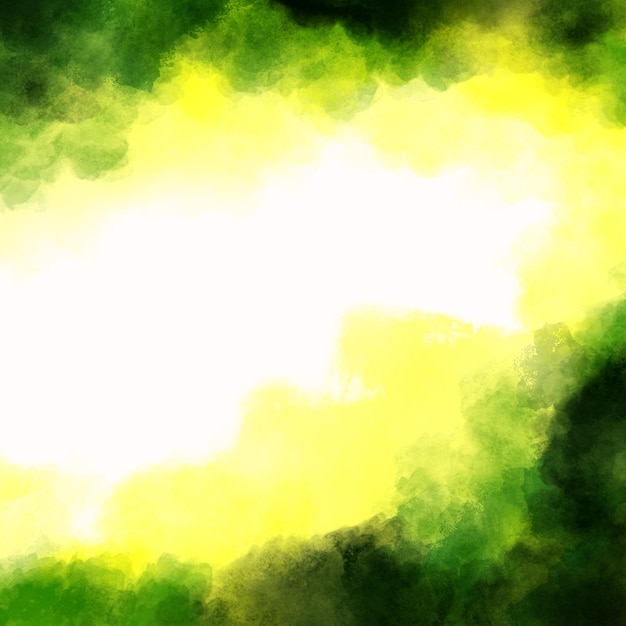 PSD yellow green watercolor background texture