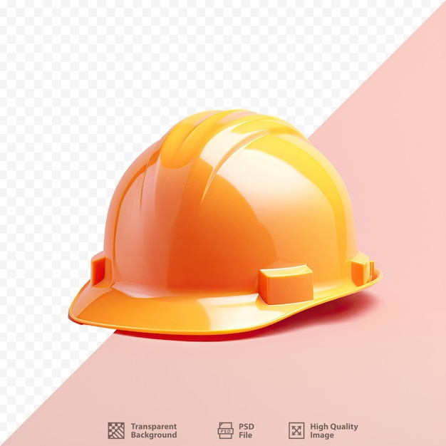 a yellow hard hat is on a white background.