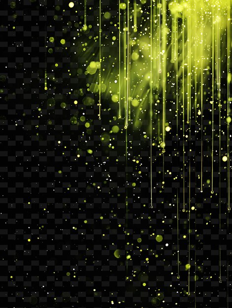 PSD yellow light on a black background