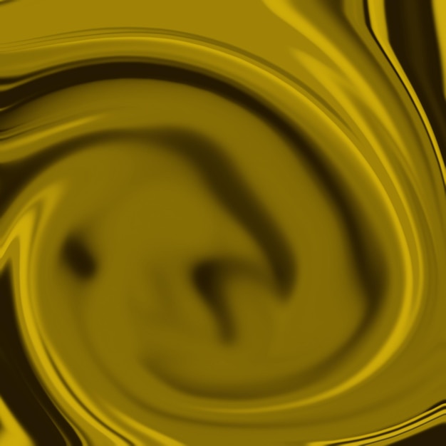 PSD a yellow liquid swirls in a black background.