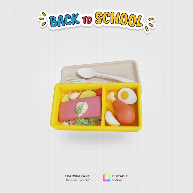 Yellow lunchbox icon perfect for school work or picnics designed to keep your meals fresh