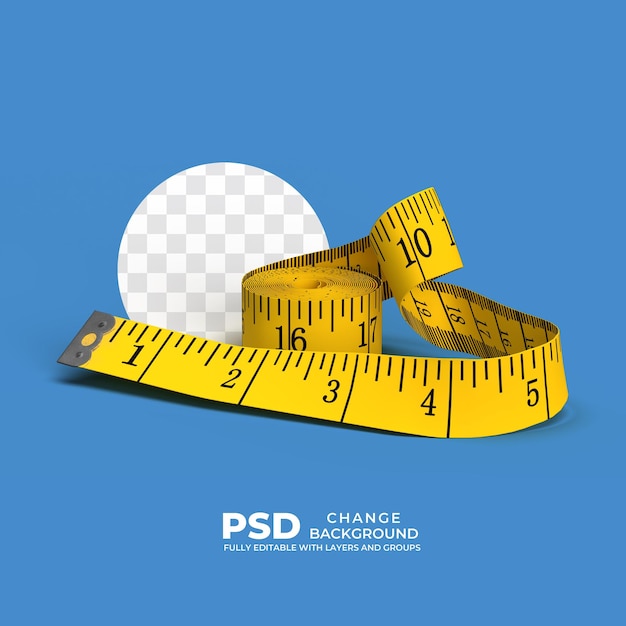 a yellow measuring tape