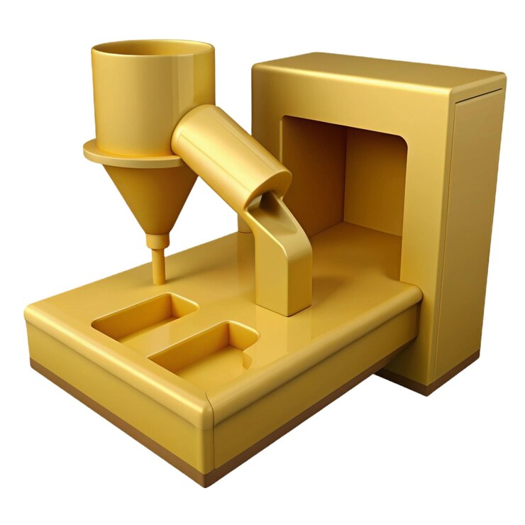 PSD a yellow object with a large hole in the middle of it