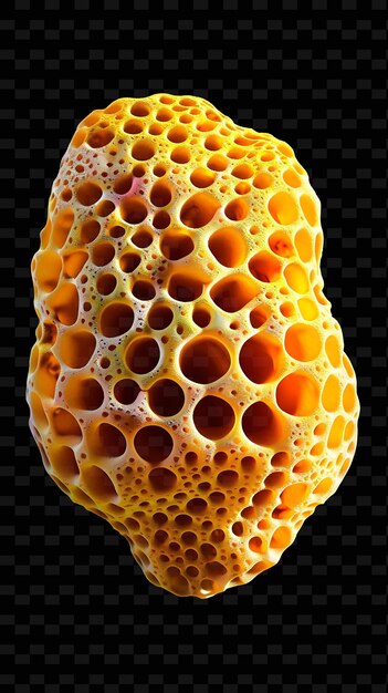 PSD a yellow and orange honeycomb with the bottom half showing the bottom half of the middle